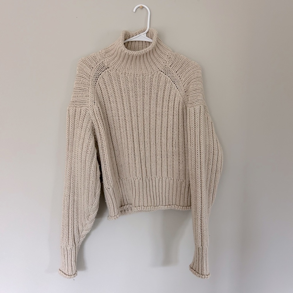 Cable knit sweater